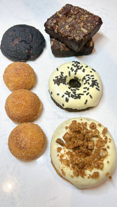 Fall Flavors PART 2 - SMALL VIP Box (2 special donuts, 1 special cookie, 2 brownies, 3 donut holes)