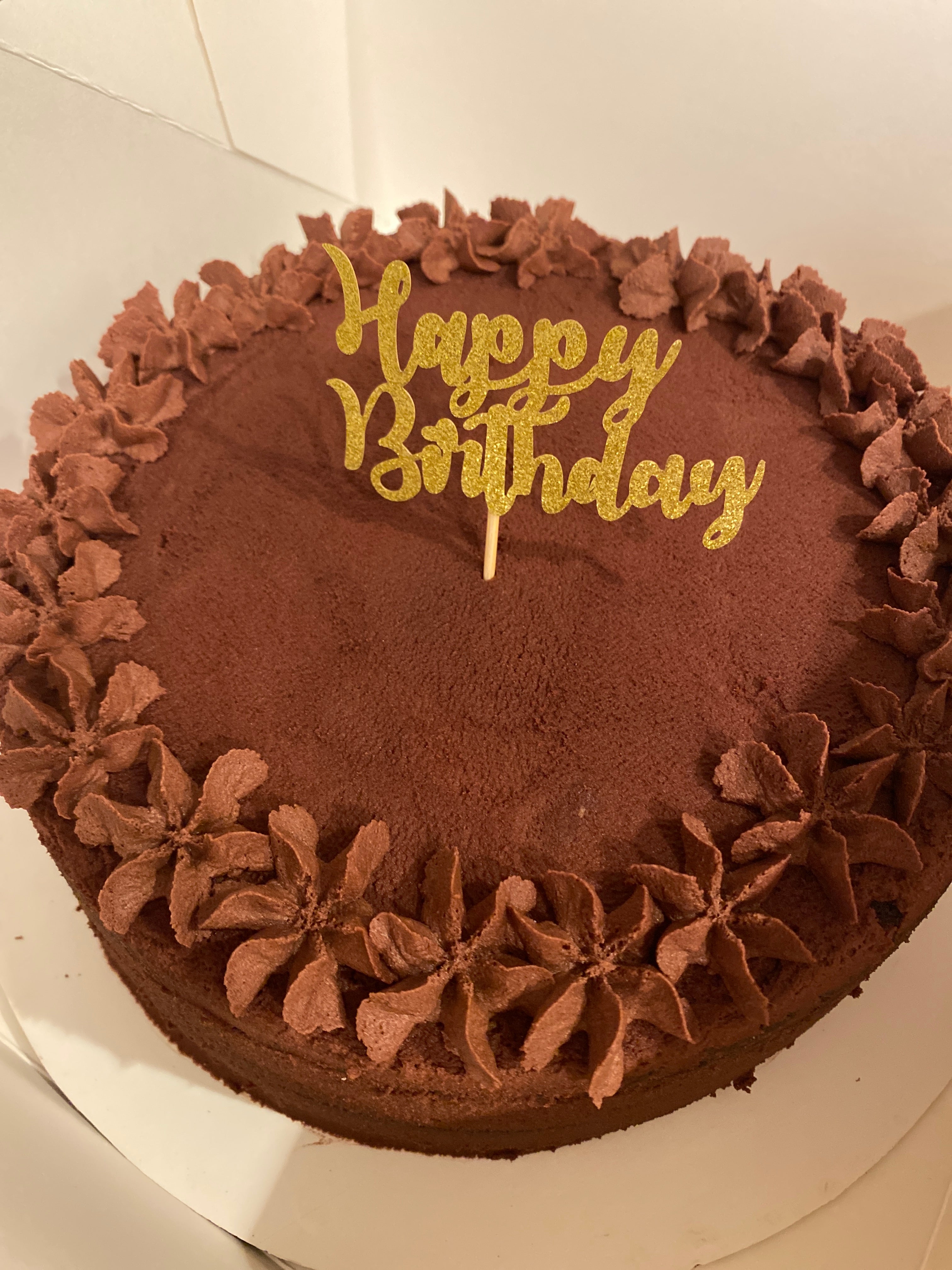 8 inch chocolate cake - 4 layer